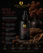 Huile de Ricin Pure 100 ml – Pressée à Froid – Soin Naturel Cheveux, Cils & Barbe – Image 3