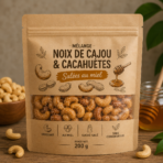 Mélange Noix de Cajou & Cacahuètes au Miel Salé 200g – Snack Croquant Sucré Salé – Image 2