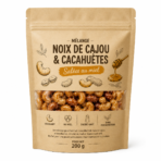 Mélange Noix de Cajou & Cacahuètes au Miel Salé 200g – Snack Croquant Sucré Salé